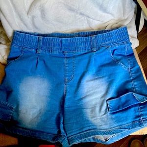 Blue jean shorts